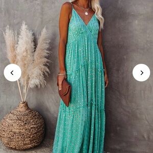 Bohemian Floral Maxi Sundress